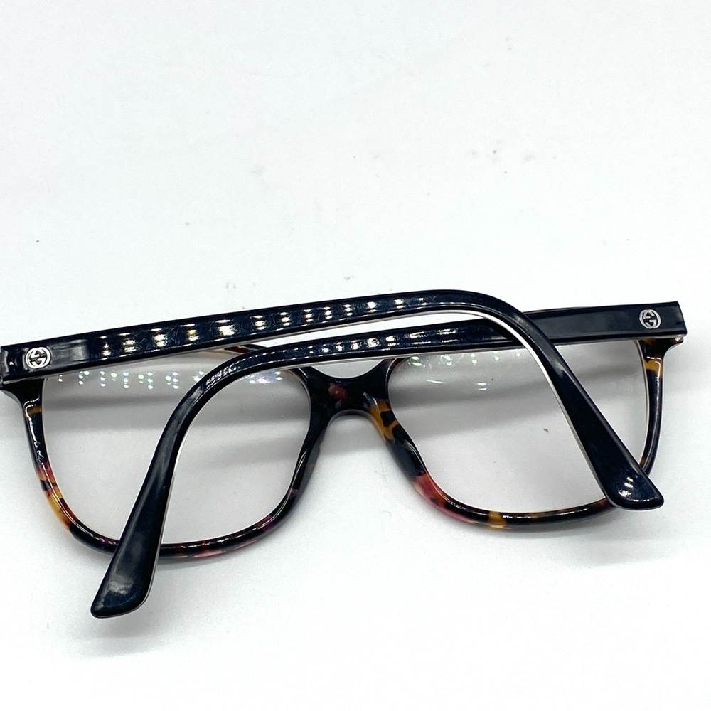 Gucci Logo Brown Rectangular Tortoise Prescriptio… - image 2